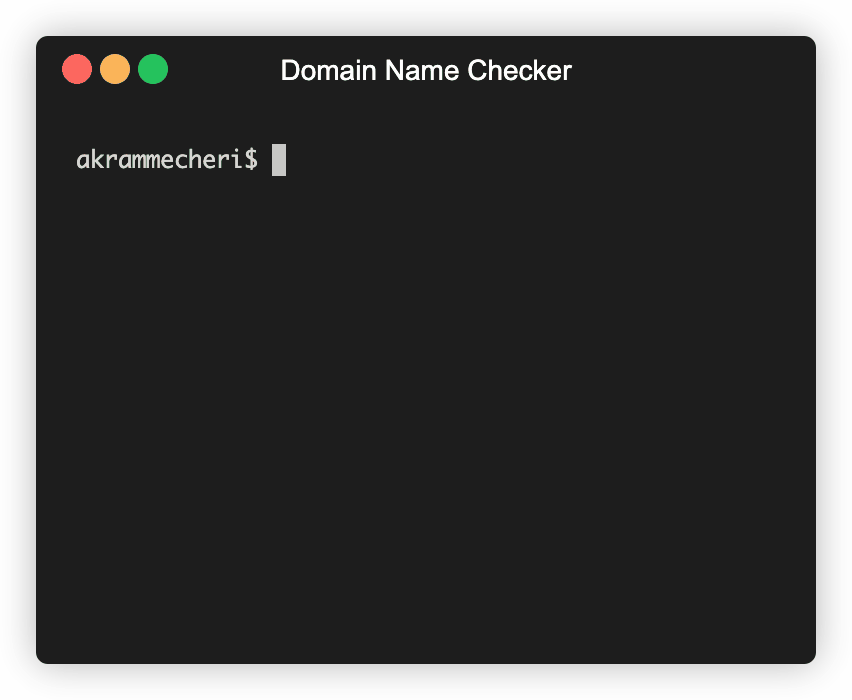 Domain Name Availability Script in Action