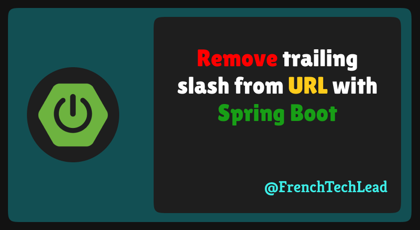 Remove trailing slash from URL with Spring Boot